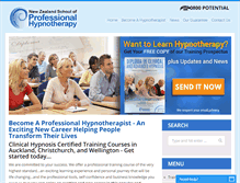 Tablet Screenshot of hypnotherapy-training.co.nz